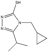 4-(cyclopropylmethyl)-5-(propan-2-yl)-4H-1,2,4-triazole-3-thiol 구조식 이미지