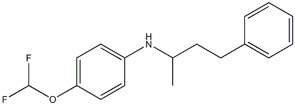 4-(difluoromethoxy)-N-(4-phenylbutan-2-yl)aniline Structure