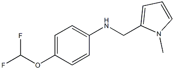 4-(difluoromethoxy)-N-[(1-methyl-1H-pyrrol-2-yl)methyl]aniline Structure