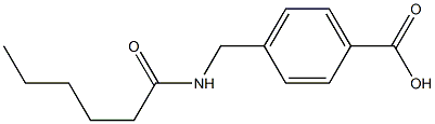 4-(hexanamidomethyl)benzoic acid 구조식 이미지