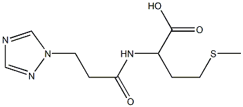 4-(methylsulfanyl)-2-[3-(1H-1,2,4-triazol-1-yl)propanamido]butanoic acid 구조식 이미지