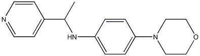 4-(morpholin-4-yl)-N-[1-(pyridin-4-yl)ethyl]aniline Structure