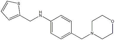 4-(morpholin-4-ylmethyl)-N-(thiophen-2-ylmethyl)aniline Structure