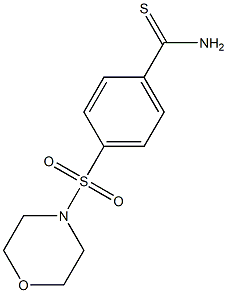 4-(morpholin-4-ylsulfonyl)benzenecarbothioamide Structure