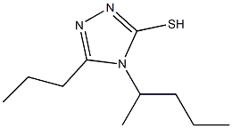 4-(pentan-2-yl)-5-propyl-4H-1,2,4-triazole-3-thiol 구조식 이미지