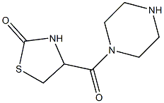 4-(piperazin-1-ylcarbonyl)-1,3-thiazolidin-2-one 구조식 이미지