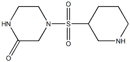 4-(piperidin-3-ylsulfonyl)piperazin-2-one Structure