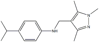 4-(propan-2-yl)-N-[(1,3,5-trimethyl-1H-pyrazol-4-yl)methyl]aniline 구조식 이미지