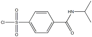 4-(propan-2-ylcarbamoyl)benzene-1-sulfonyl chloride 구조식 이미지