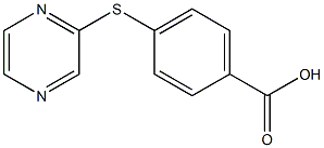 4-(pyrazin-2-ylthio)benzoic acid Structure