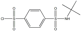 4-(tert-butylsulfamoyl)benzene-1-sulfonyl chloride 구조식 이미지