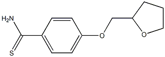 4-(tetrahydrofuran-2-ylmethoxy)benzenecarbothioamide Structure
