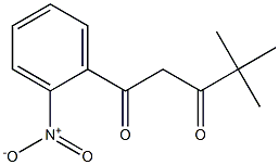 4,4-dimethyl-1-(2-nitrophenyl)pentane-1,3-dione Structure