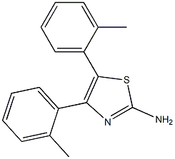 4,5-bis(2-methylphenyl)-1,3-thiazol-2-amine 구조식 이미지