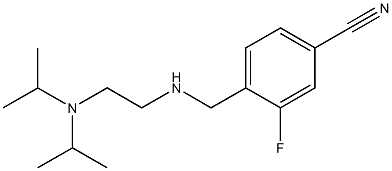 4-[({2-[bis(propan-2-yl)amino]ethyl}amino)methyl]-3-fluorobenzonitrile 구조식 이미지