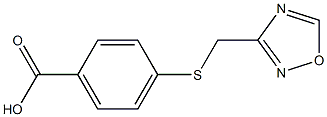 4-[(1,2,4-oxadiazol-3-ylmethyl)sulfanyl]benzoic acid Structure