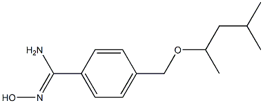 4-[(1,3-dimethylbutoxy)methyl]-N'-hydroxybenzenecarboximidamide Structure