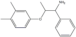 4-[(1-amino-1-phenylpropan-2-yl)oxy]-1,2-dimethylbenzene 구조식 이미지