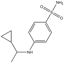 4-[(1-cyclopropylethyl)amino]benzene-1-sulfonamide Structure