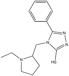 4-[(1-ethylpyrrolidin-2-yl)methyl]-5-phenyl-4H-1,2,4-triazole-3-thiol Structure