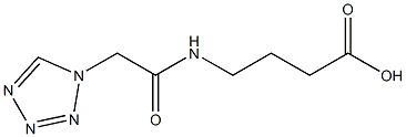 4-[(1H-tetrazol-1-ylacetyl)amino]butanoic acid Structure