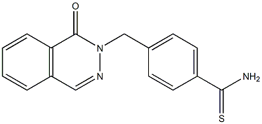 4-[(1-oxophthalazin-2(1H)-yl)methyl]benzenecarbothioamide 구조식 이미지