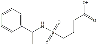 4-[(1-phenylethyl)sulfamoyl]butanoic acid 구조식 이미지