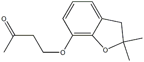 4-[(2,2-dimethyl-2,3-dihydro-1-benzofuran-7-yl)oxy]butan-2-one 구조식 이미지