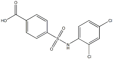 4-[(2,4-dichlorophenyl)sulfamoyl]benzoic acid Structure
