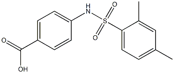 4-[(2,4-dimethylbenzene)sulfonamido]benzoic acid Structure