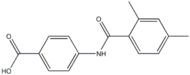 4-[(2,4-dimethylbenzoyl)amino]benzoic acid Structure