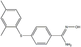 4-[(2,4-dimethylphenyl)sulfanyl]-N'-hydroxybenzene-1-carboximidamide 구조식 이미지