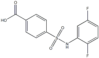 4-[(2,5-difluorophenyl)sulfamoyl]benzoic acid 구조식 이미지