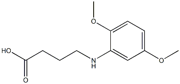 4-[(2,5-dimethoxyphenyl)amino]butanoic acid 구조식 이미지