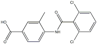 4-[(2,6-dichlorobenzene)amido]-3-methylbenzoic acid Structure