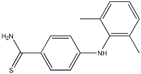 4-[(2,6-dimethylphenyl)amino]benzene-1-carbothioamide Structure