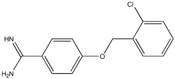 4-[(2-chlorobenzyl)oxy]benzenecarboximidamide 구조식 이미지