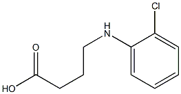 4-[(2-chlorophenyl)amino]butanoic acid 구조식 이미지