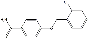 4-[(2-chlorophenyl)methoxy]benzene-1-carbothioamide Structure