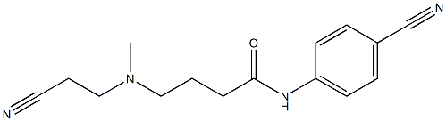 4-[(2-cyanoethyl)(methyl)amino]-N-(4-cyanophenyl)butanamide Structure