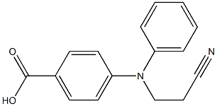 4-[(2-cyanoethyl)(phenyl)amino]benzoic acid Structure