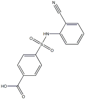 4-[(2-cyanophenyl)sulfamoyl]benzoic acid Structure