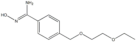 4-[(2-ethoxyethoxy)methyl]-N'-hydroxybenzenecarboximidamide 구조식 이미지