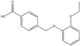 4-[(2-ethoxyphenoxy)methyl]benzoic acid Structure