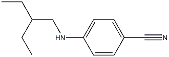 4-[(2-ethylbutyl)amino]benzonitrile Structure