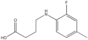 4-[(2-fluoro-4-methylphenyl)amino]butanoic acid 구조식 이미지