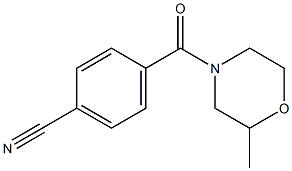 4-[(2-methylmorpholin-4-yl)carbonyl]benzonitrile 구조식 이미지