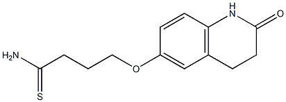 4-[(2-oxo-1,2,3,4-tetrahydroquinolin-6-yl)oxy]butanethioamide 구조식 이미지