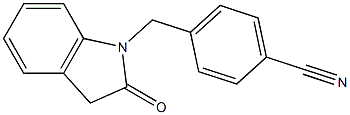 4-[(2-oxo-2,3-dihydro-1H-indol-1-yl)methyl]benzonitrile Structure