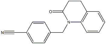 4-[(2-oxo-3,4-dihydroquinolin-1(2H)-yl)methyl]benzonitrile 구조식 이미지